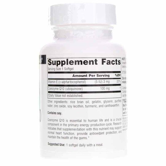 Coenzyme Q10 100 Mg Softgels, SNN